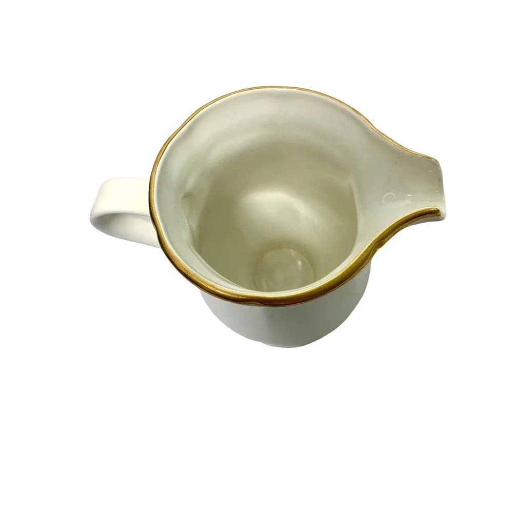 Mikasa China Sugar Bowl & Creamer Country Gold F9003 Ivory Goldtone Trim Vintage